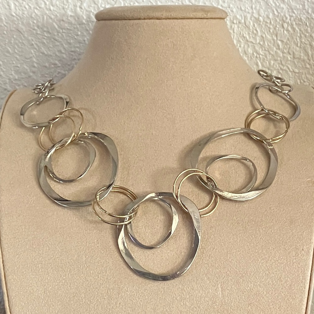 Circle Rings Link Necklace